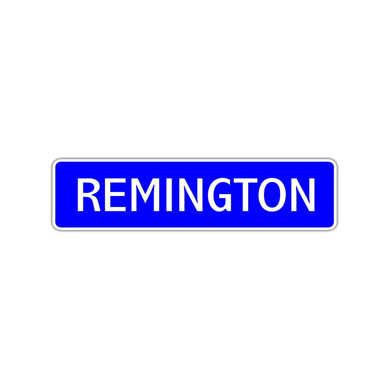 Remington Street Sign Children Name Room Plate