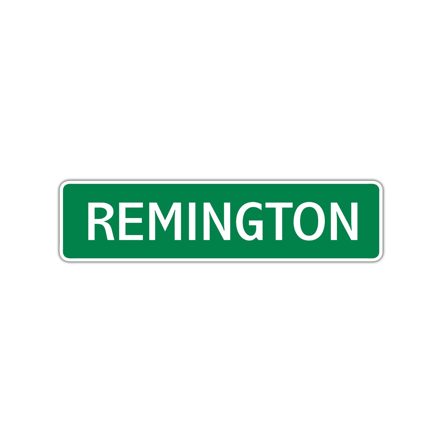 Remington Street Sign Children Name Room Plate