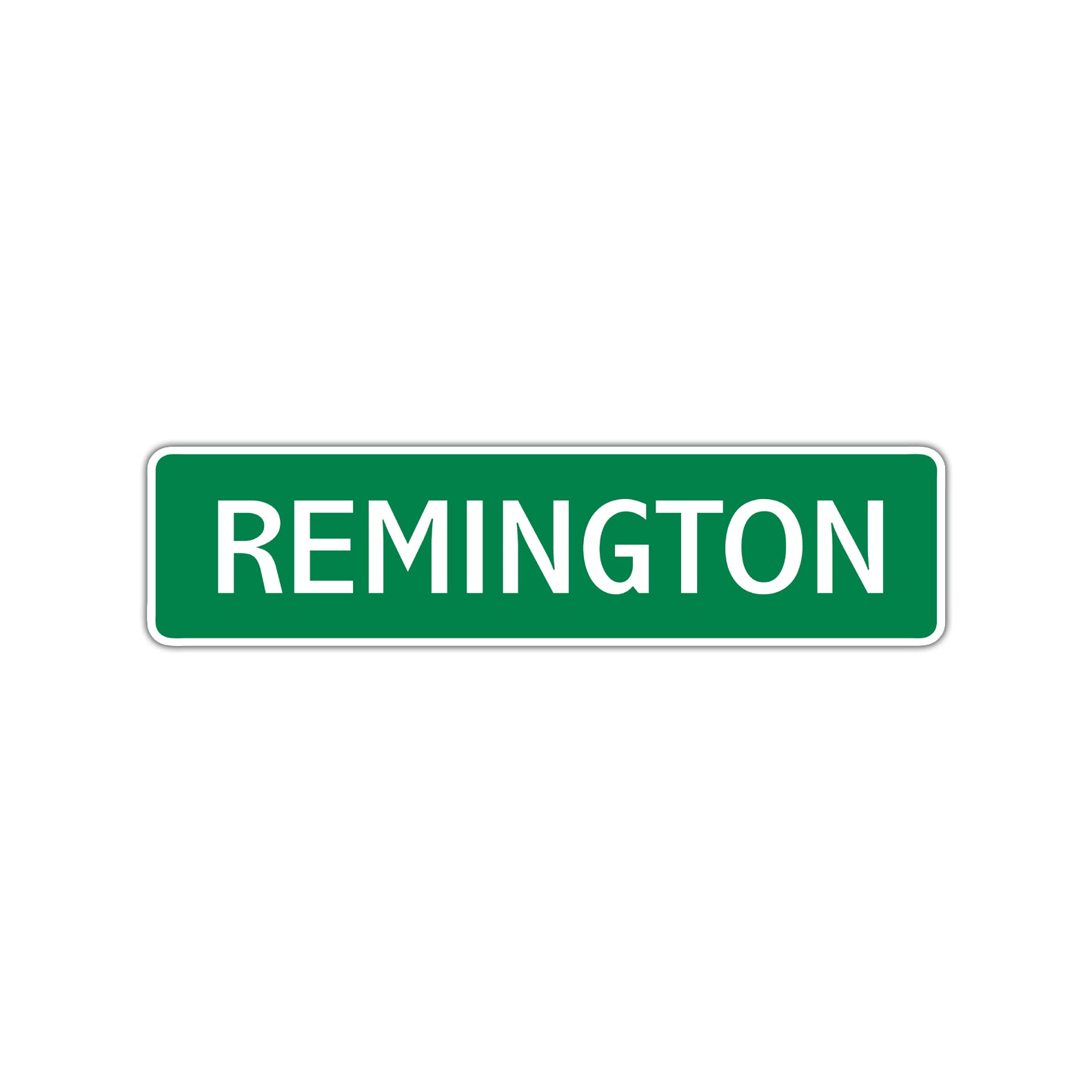 Remington Street Sign Children Name Room Plate
