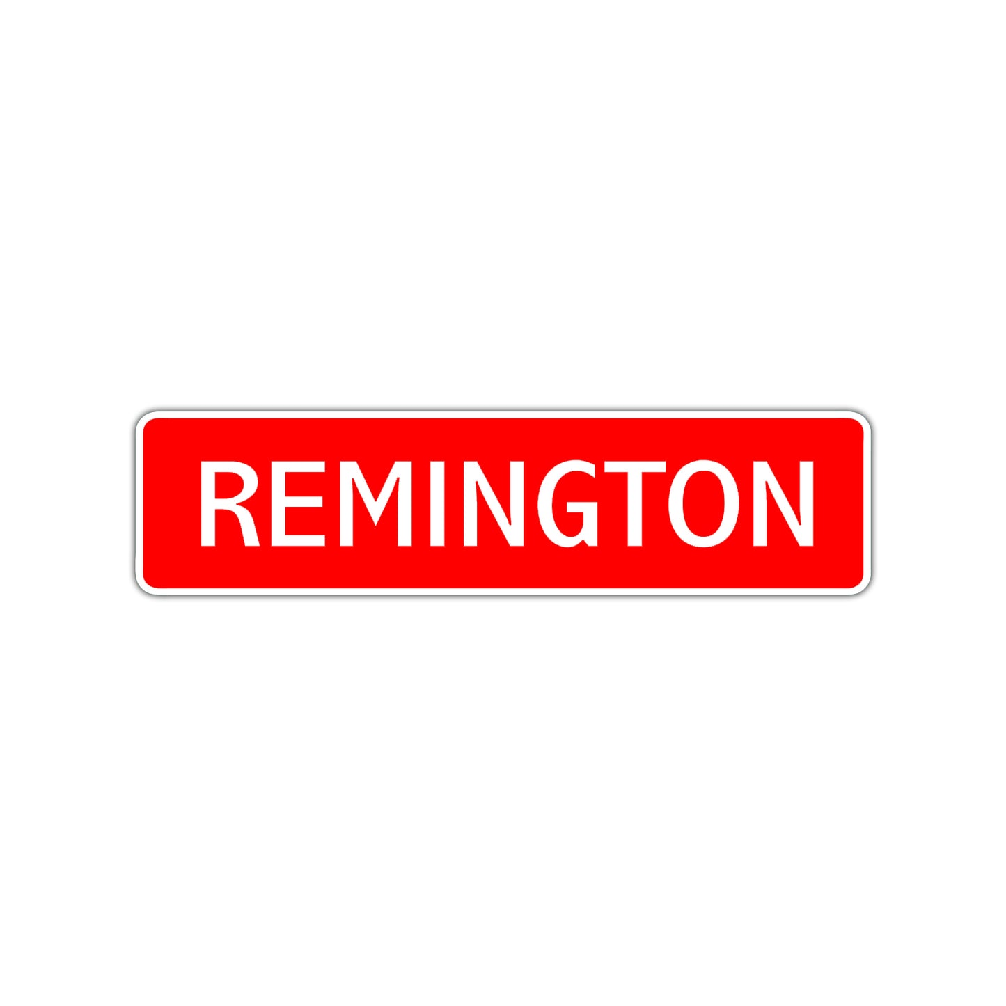 Remington Street Sign Children Name Room Plate