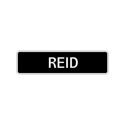 Reid Street Sign Children Name Room Plate