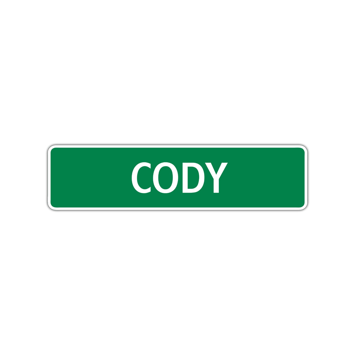 Cody Street Sign Children Name Room Plate