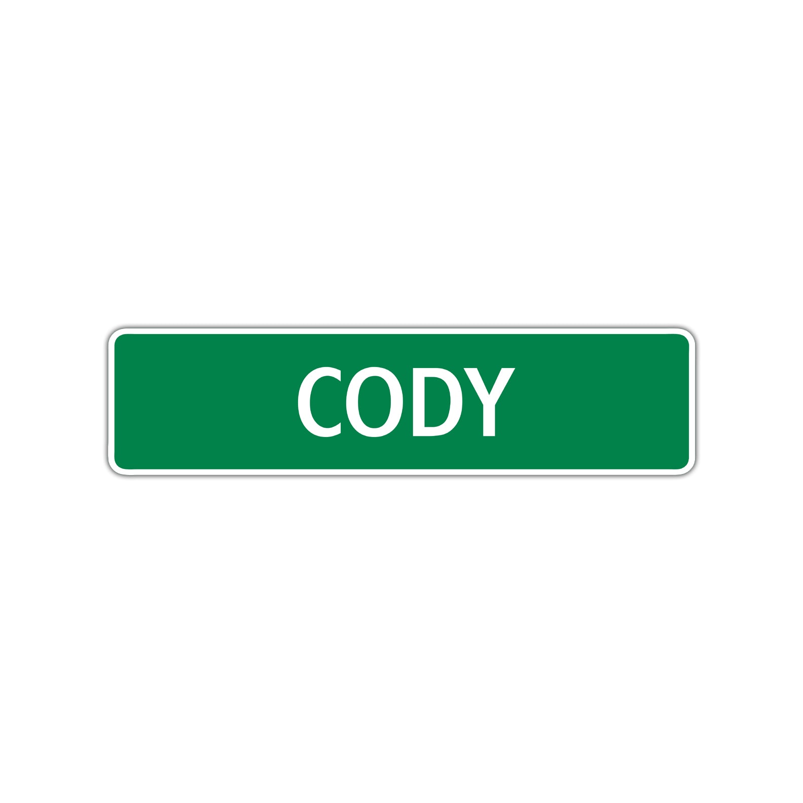 Cody Street Sign Children Name Room Plate