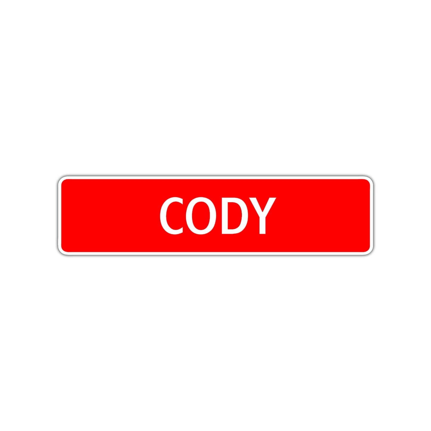 Cody Street Sign Children Name Room Plate
