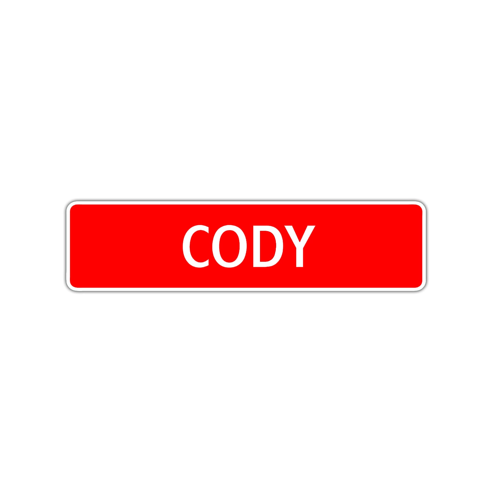 Cody Street Sign Children Name Room Plate