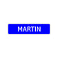 Martin Street Sign Children Name Room Plate