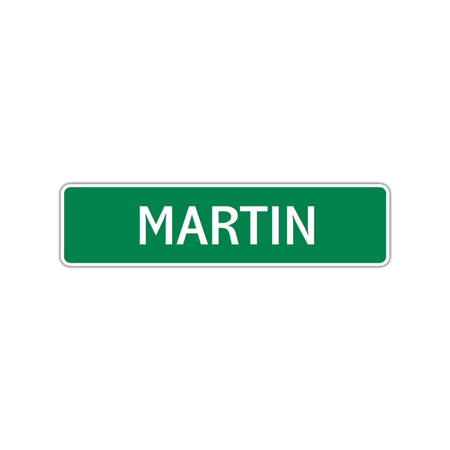Martin Street Sign Children Name Room Plate