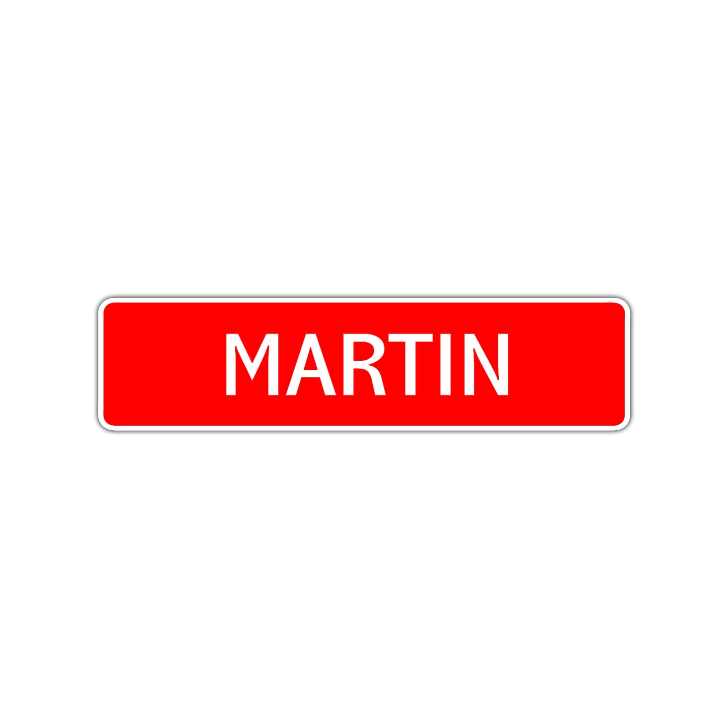Martin Street Sign Children Name Room Plate