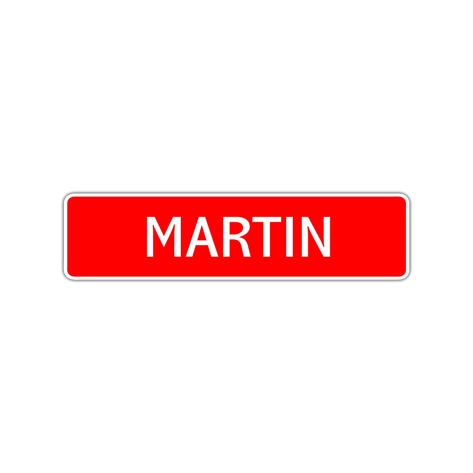 Martin Street Sign Children Name Room Plate