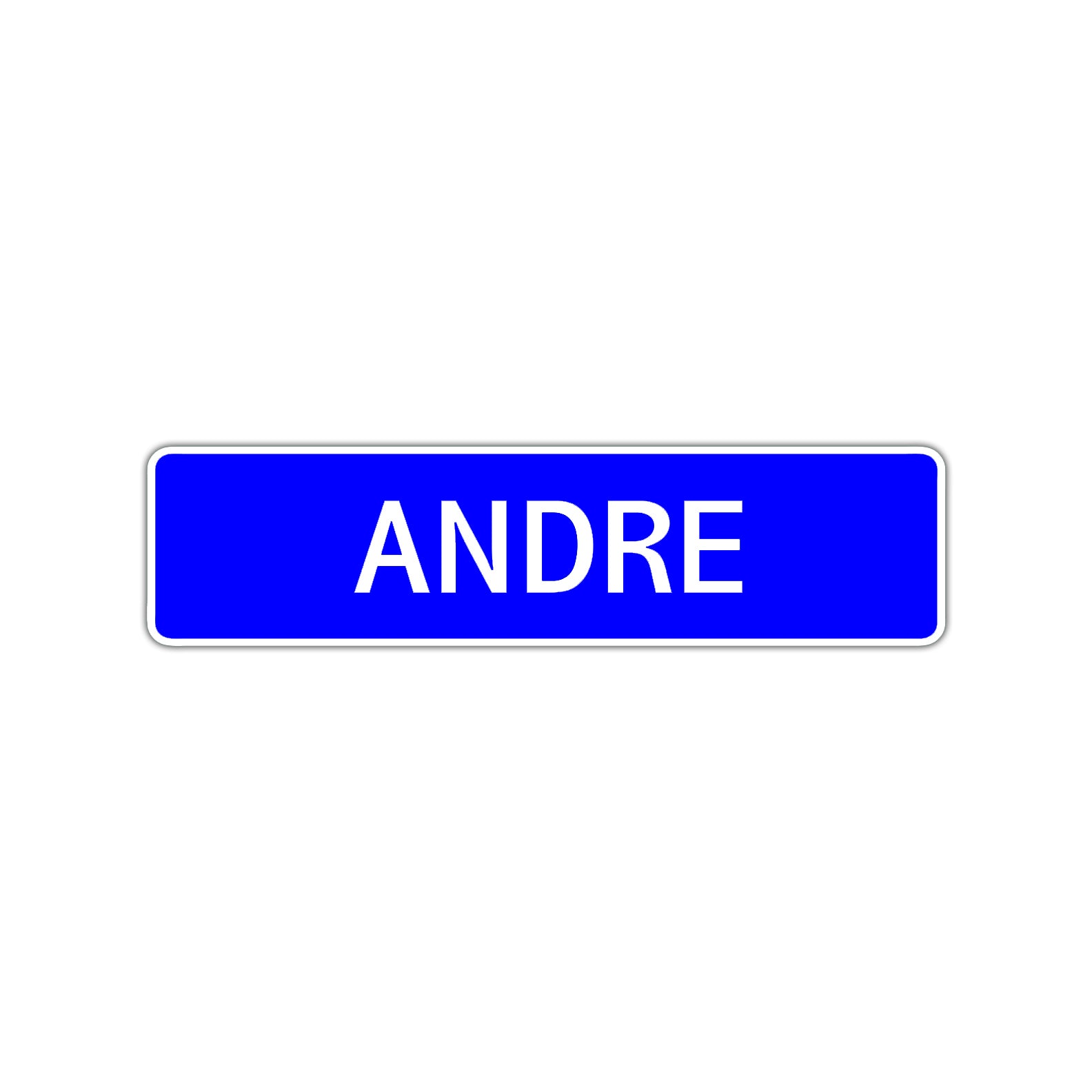 Andre Street Sign Children Name Room Plate
