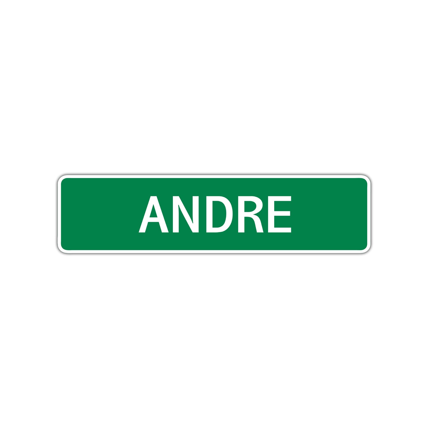 Andre Street Sign Children Name Room Plate
