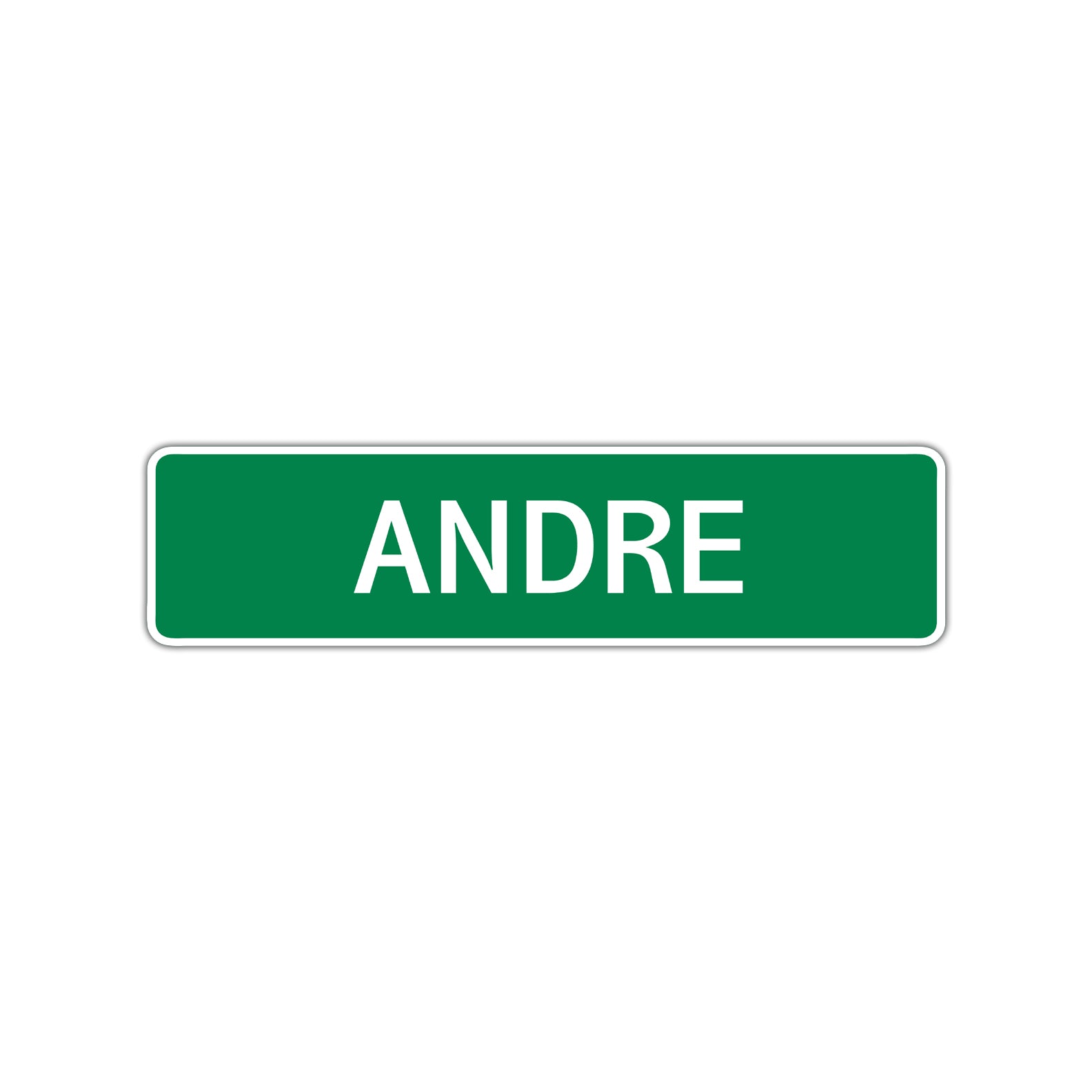 Andre Street Sign Children Name Room Plate