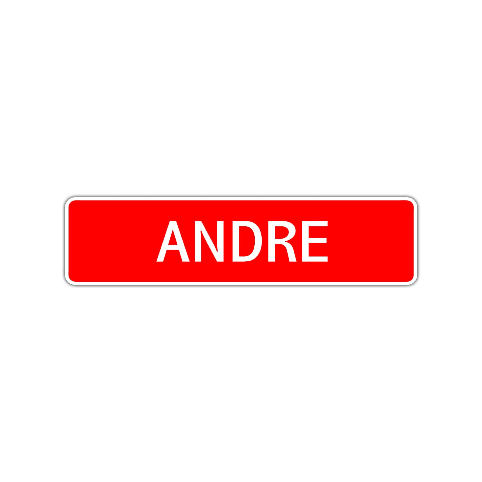 Andre Street Sign Children Name Room Plate