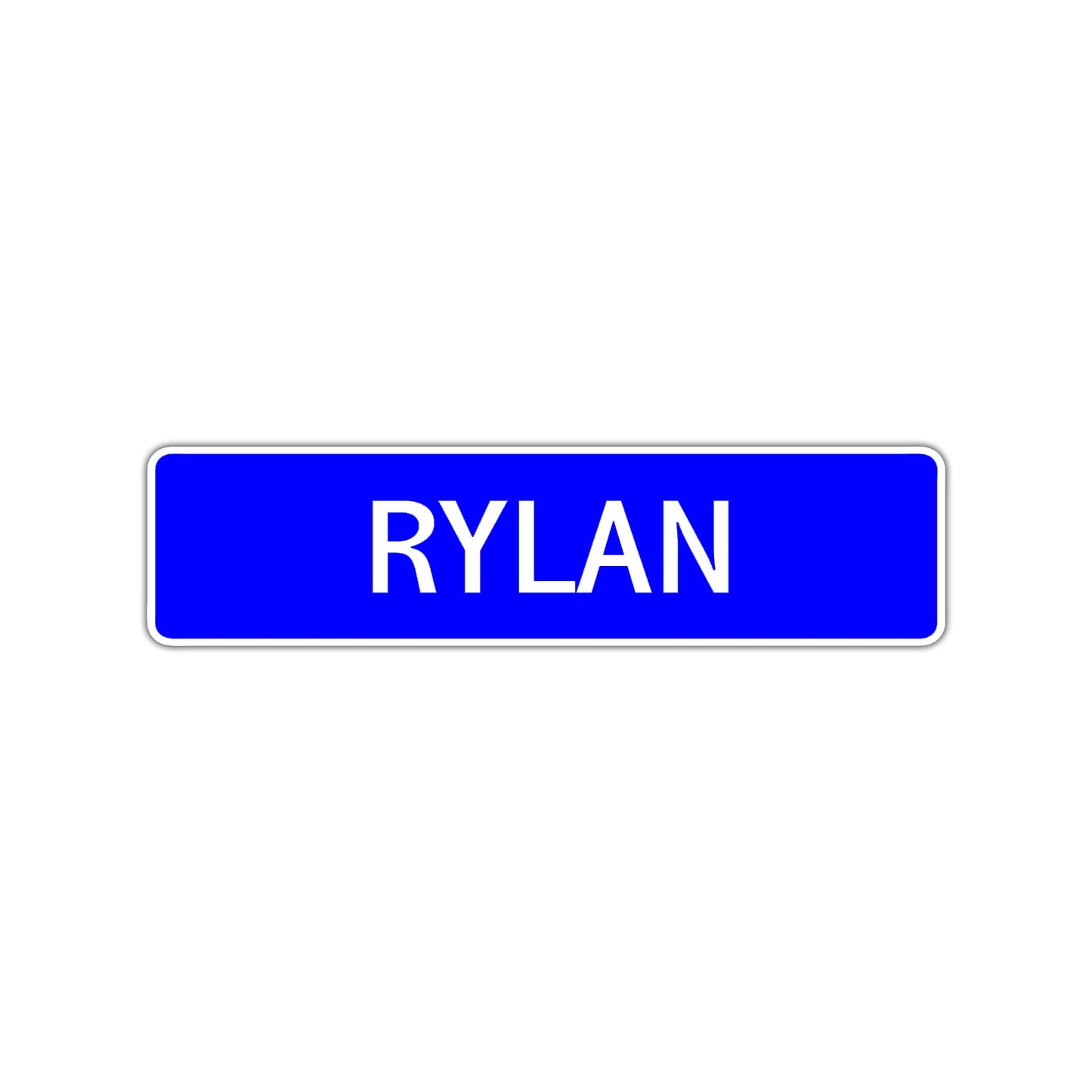 Rylan Street Sign Children Name Room Plate