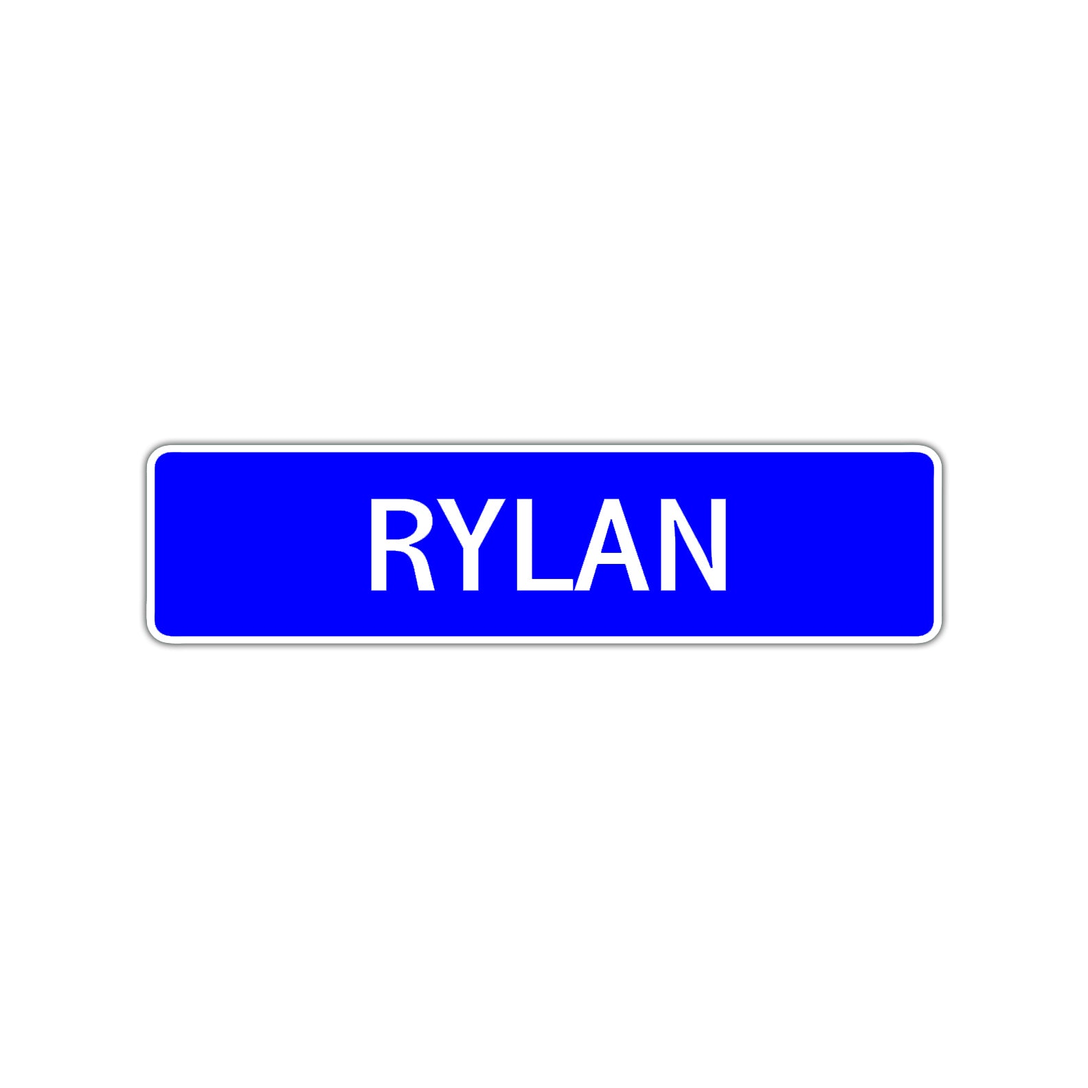 Rylan Street Sign Children Name Room Plate
