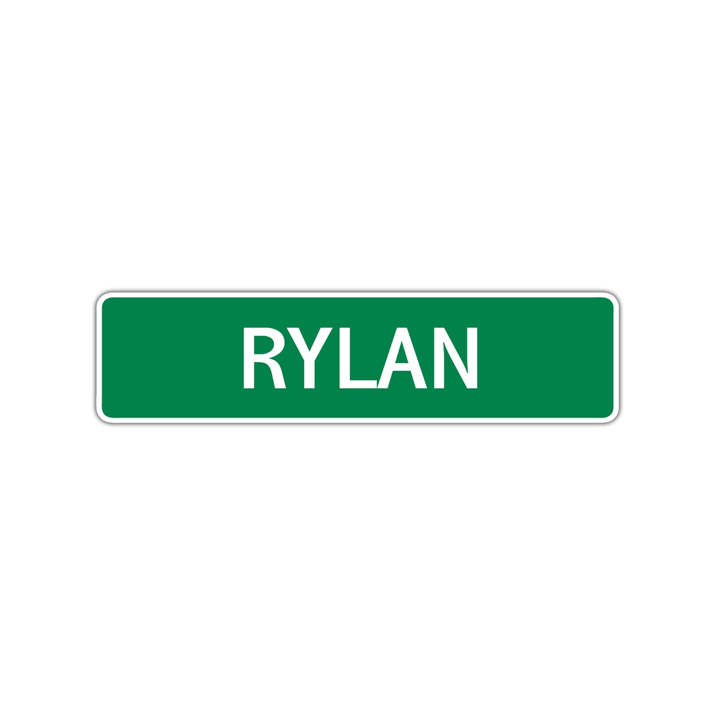 Rylan Street Sign Children Name Room Plate