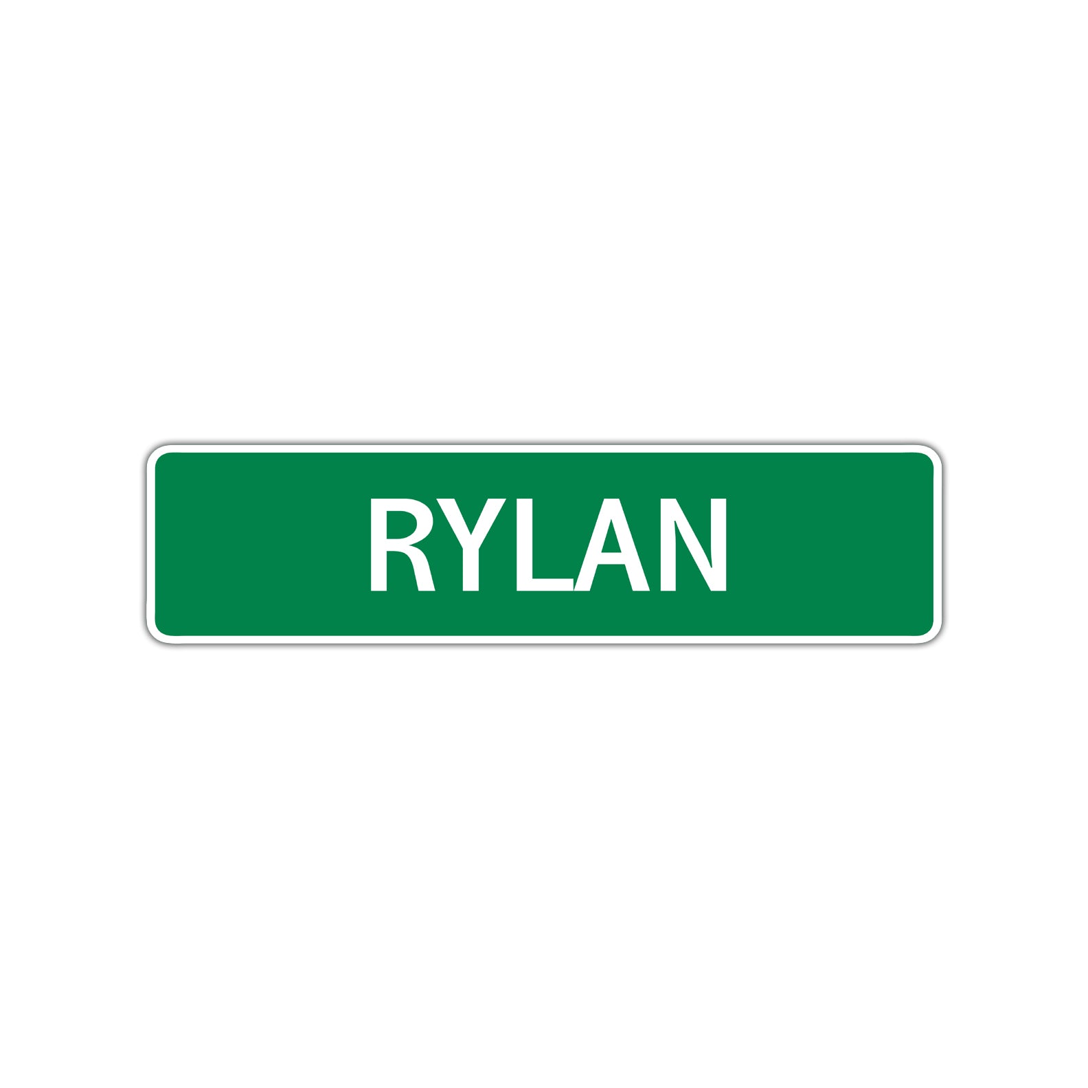 Rylan Street Sign Children Name Room Plate