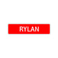 Rylan Street Sign Children Name Room Plate