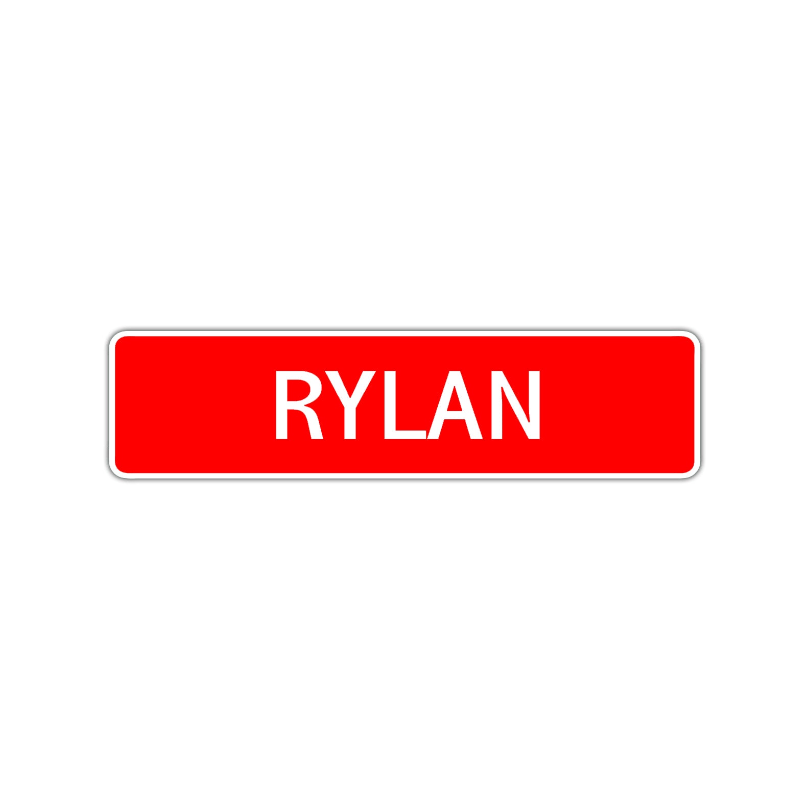 Rylan Street Sign Children Name Room Plate