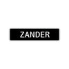 Zander Street Sign Children Name Room Plate