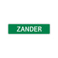Zander Street Sign Children Name Room Plate