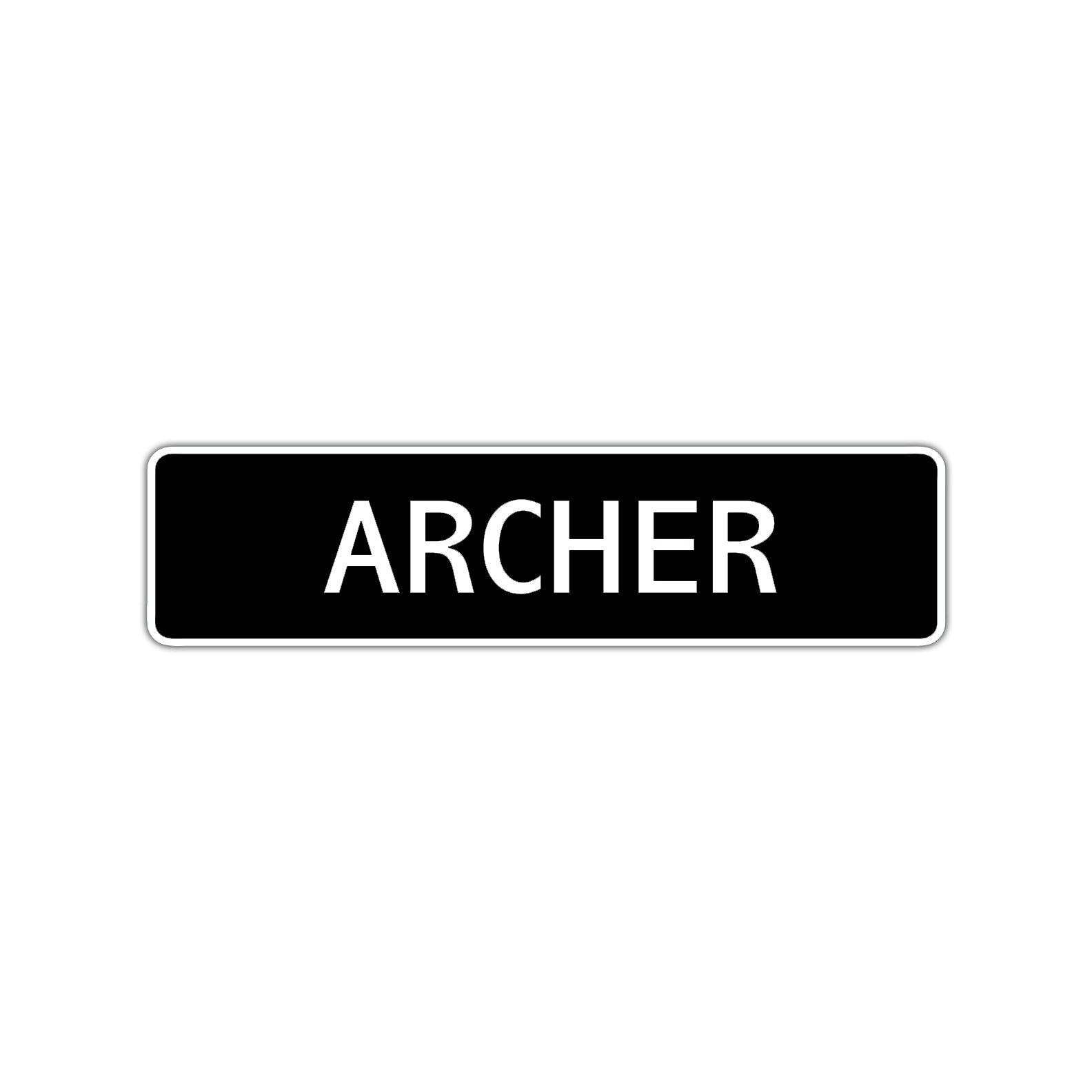 Archer Street Sign Children Name Room Plate