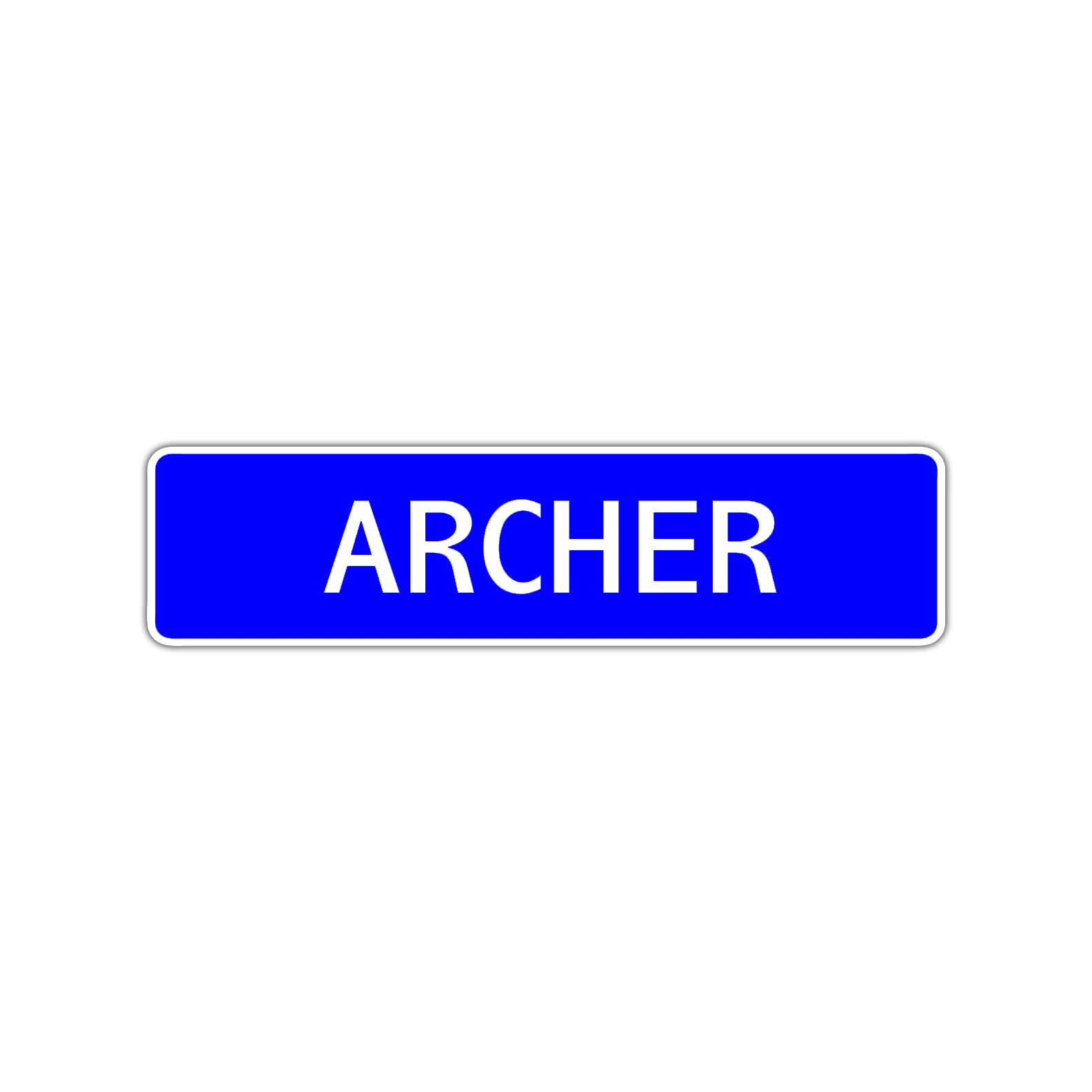Archer Street Sign Children Name Room Plate