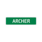 Archer Street Sign Children Name Room Plate
