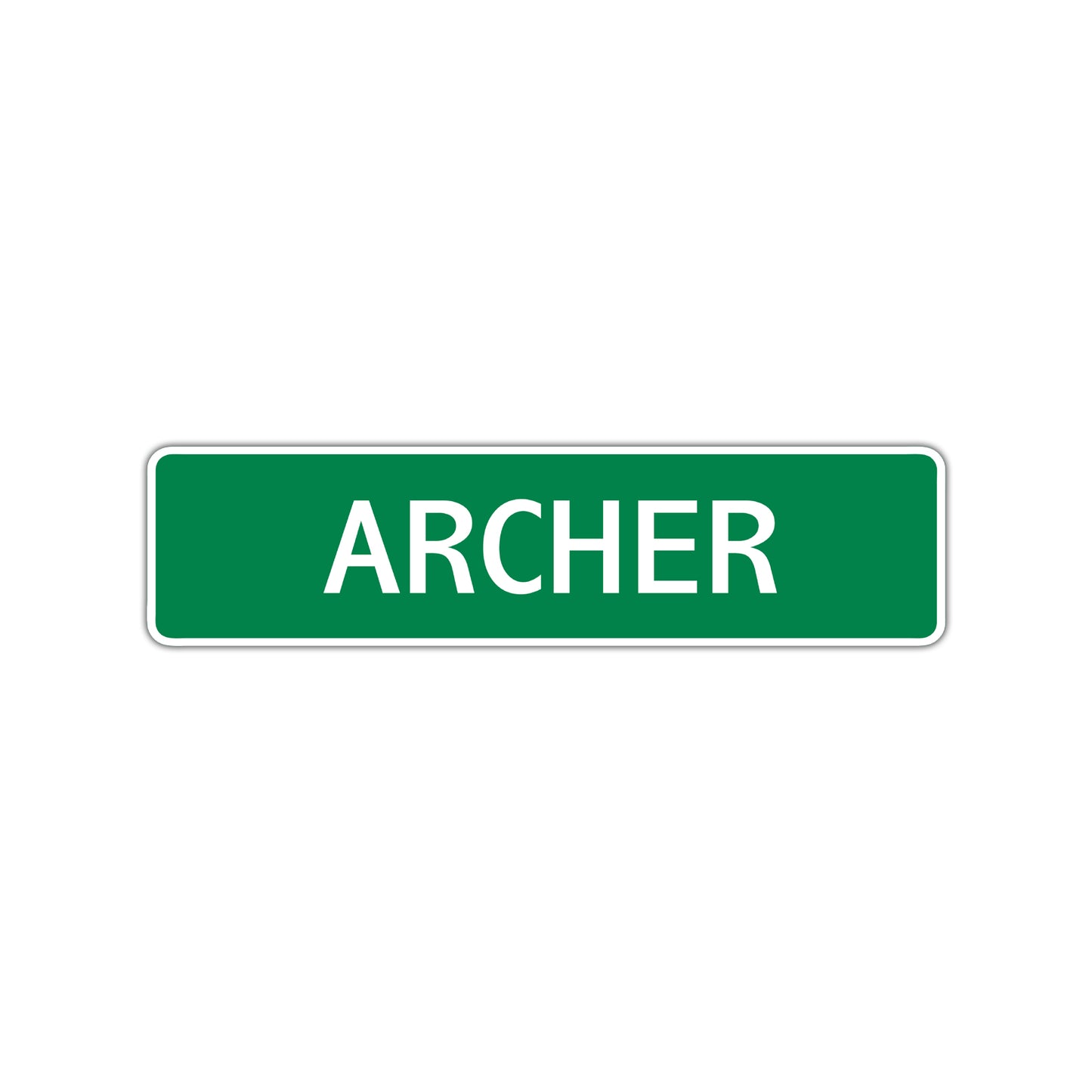 Archer Street Sign Children Name Room Plate