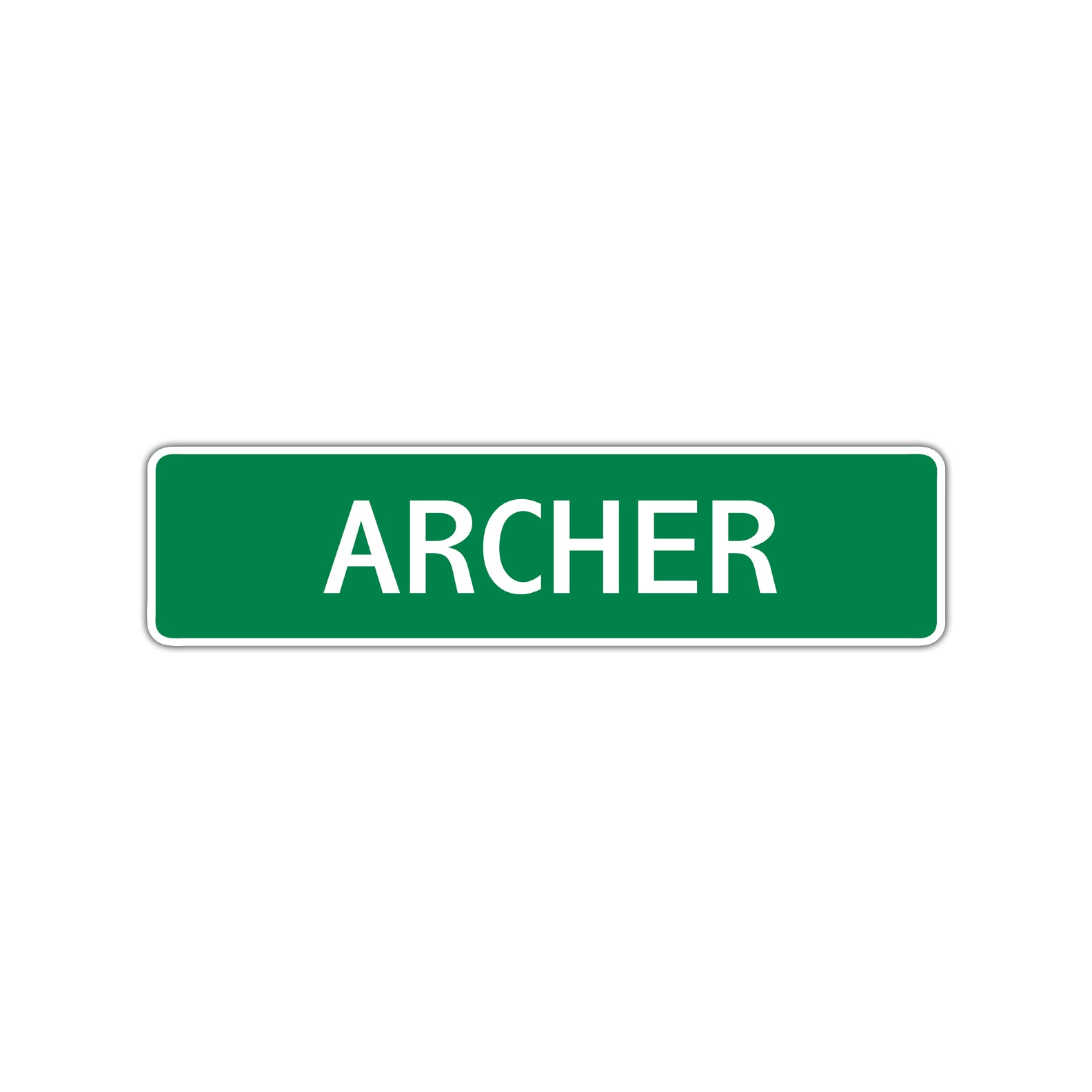 Archer Street Sign Children Name Room Plate