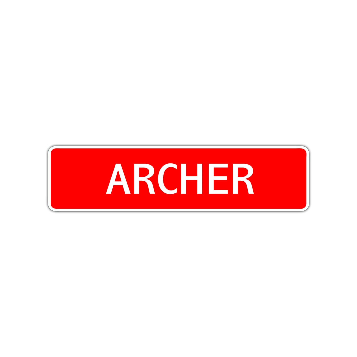 Archer Street Sign Children Name Room Plate