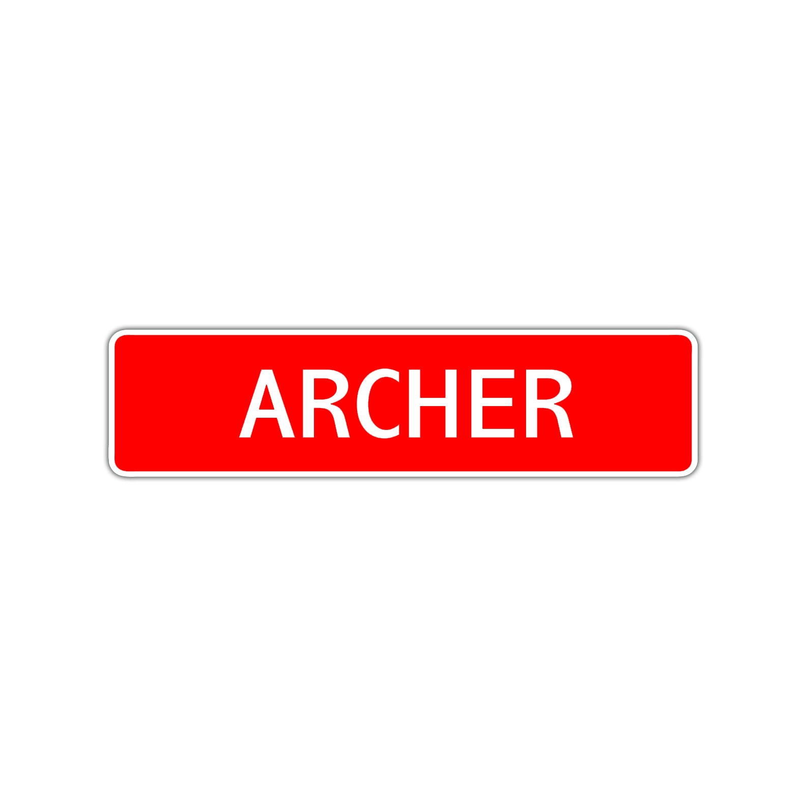 Archer Street Sign Children Name Room Plate