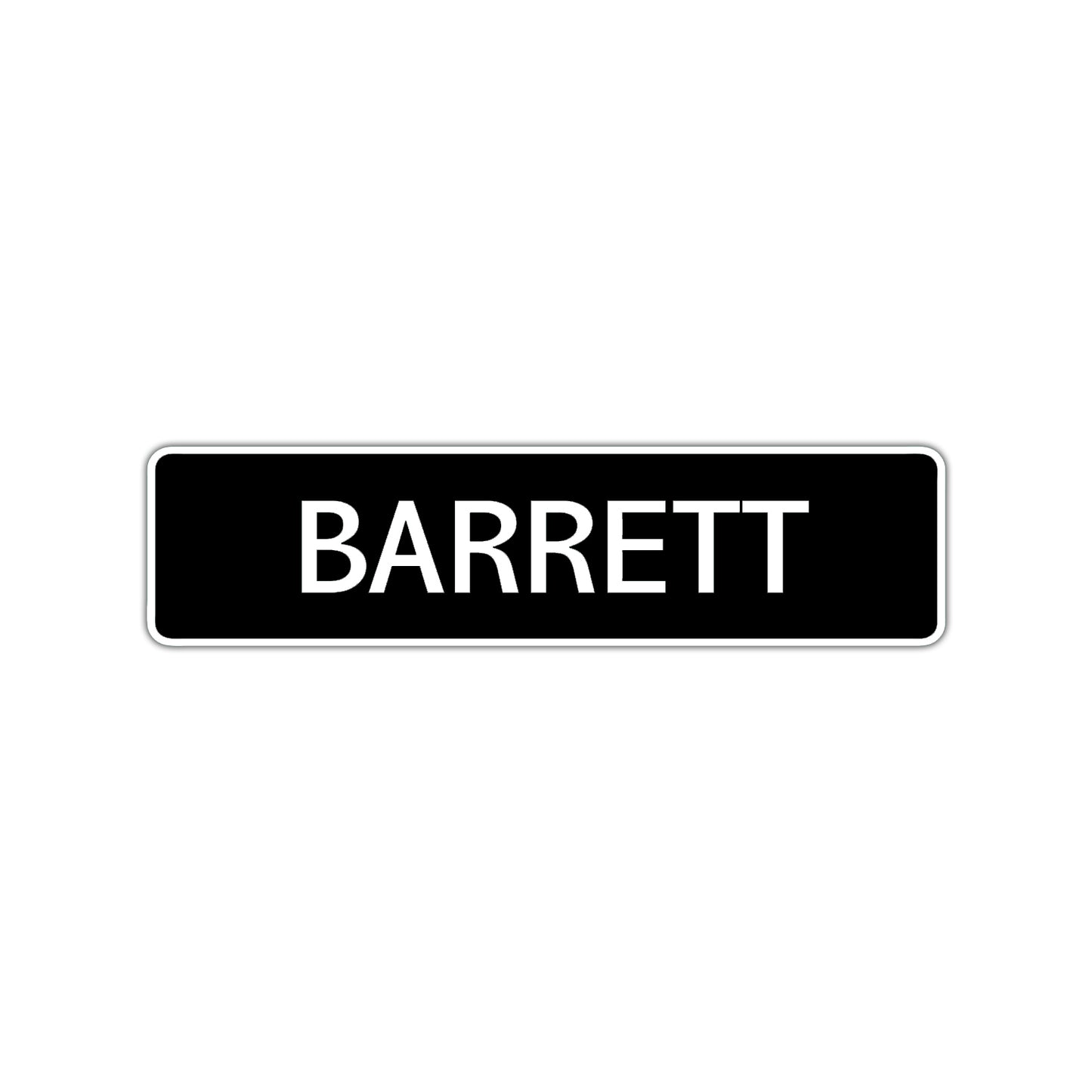 Barrett Street Sign Children Name Room Plate