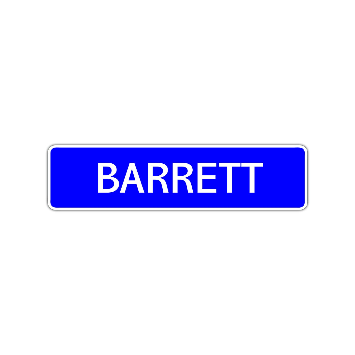 Barrett Street Sign Children Name Room Plate