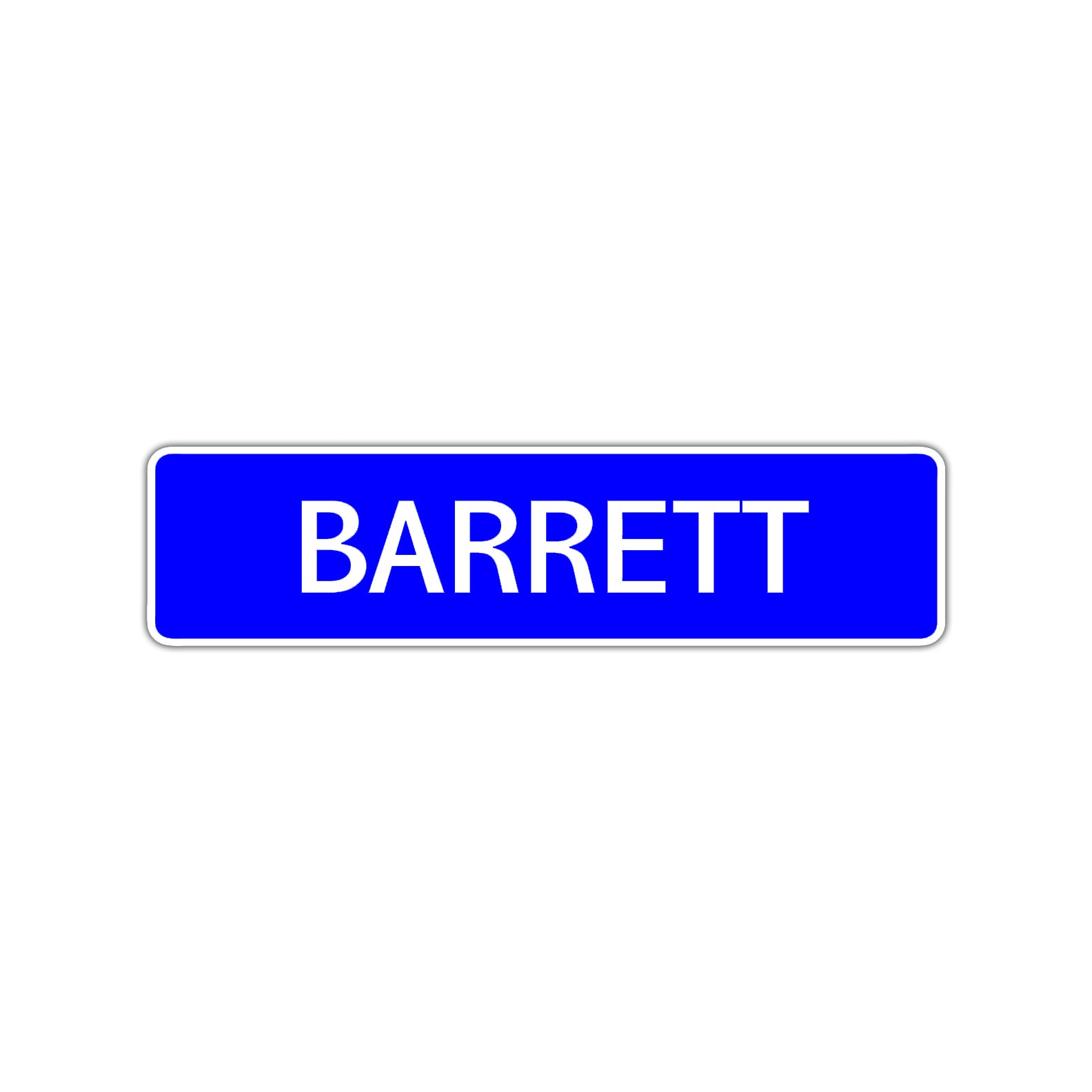 Barrett Street Sign Children Name Room Plate
