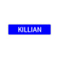 Killian Street Sign Children Name Room Plate