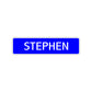 Stephen Street Sign Children Name Room Plate