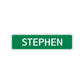 Stephen Street Sign Children Name Room Plate