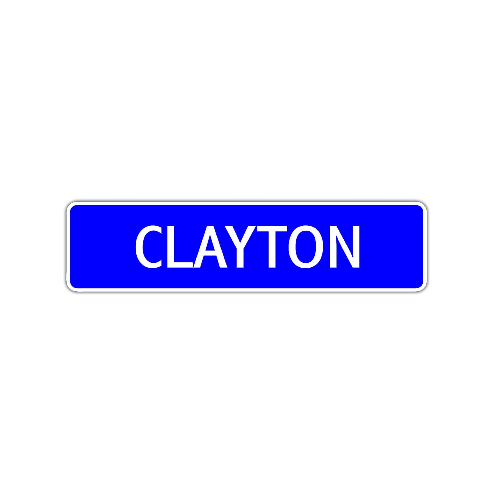 Clayton Street Sign Children Name Room Plate