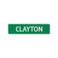 Clayton Street Sign Children Name Room Plate