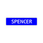 Spencer Street Sign Children Name Room Plate