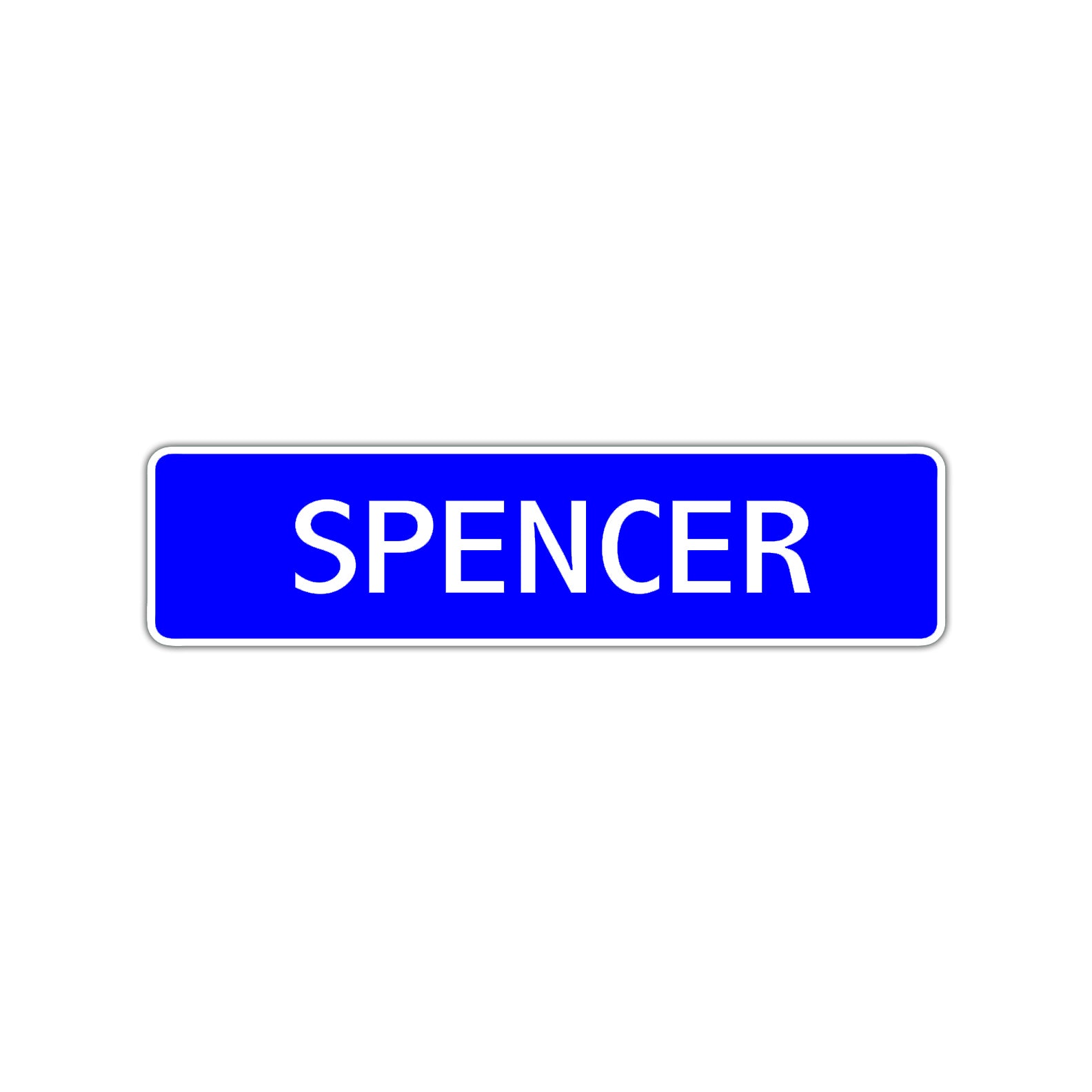 Spencer Street Sign Children Name Room Plate