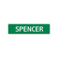 Spencer Street Sign Children Name Room Plate