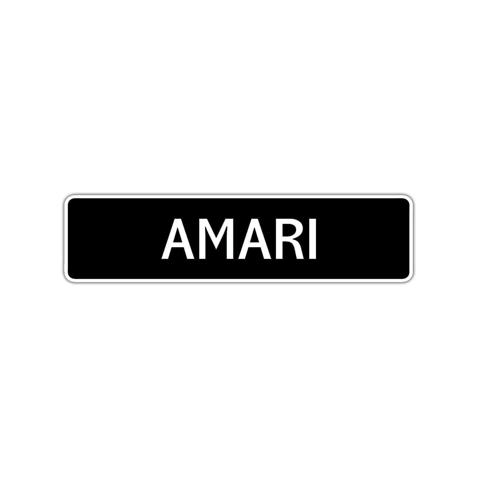 Amari Street Sign Children Name Room Plate