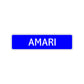 Amari Street Sign Children Name Room Plate