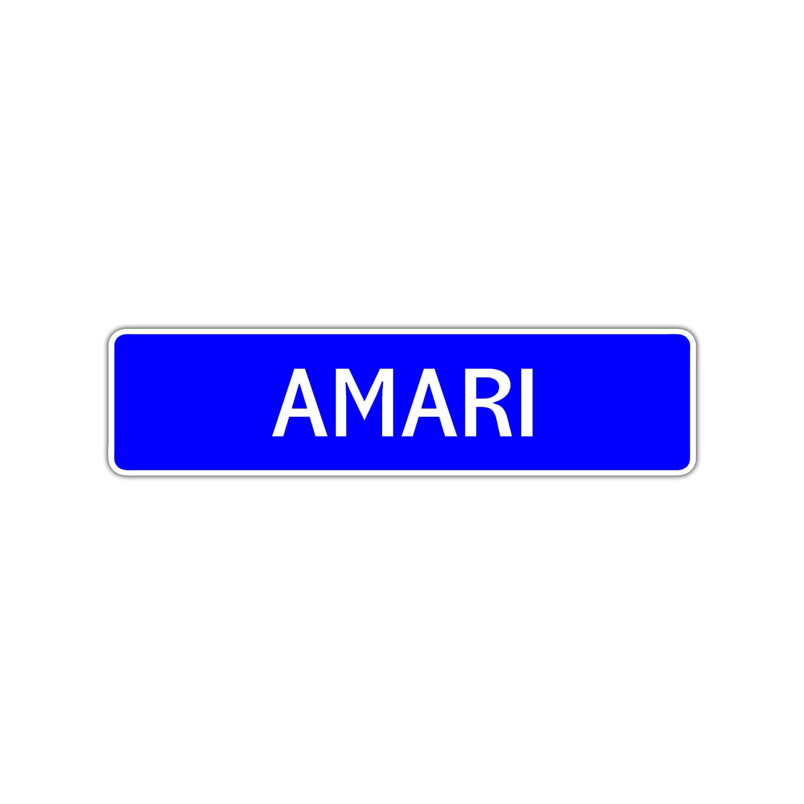 Amari Street Sign Children Name Room Plate