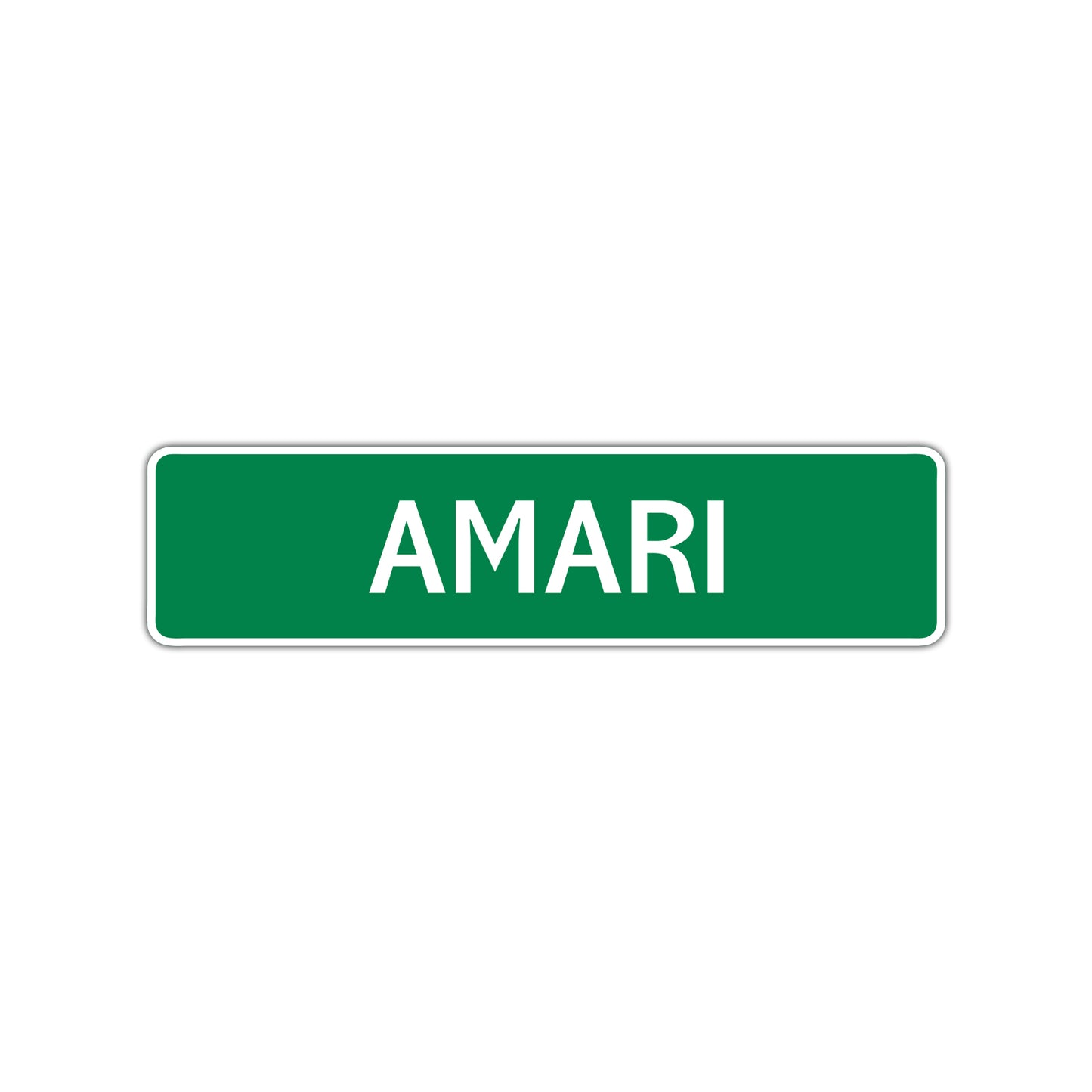 Amari Street Sign Children Name Room Plate