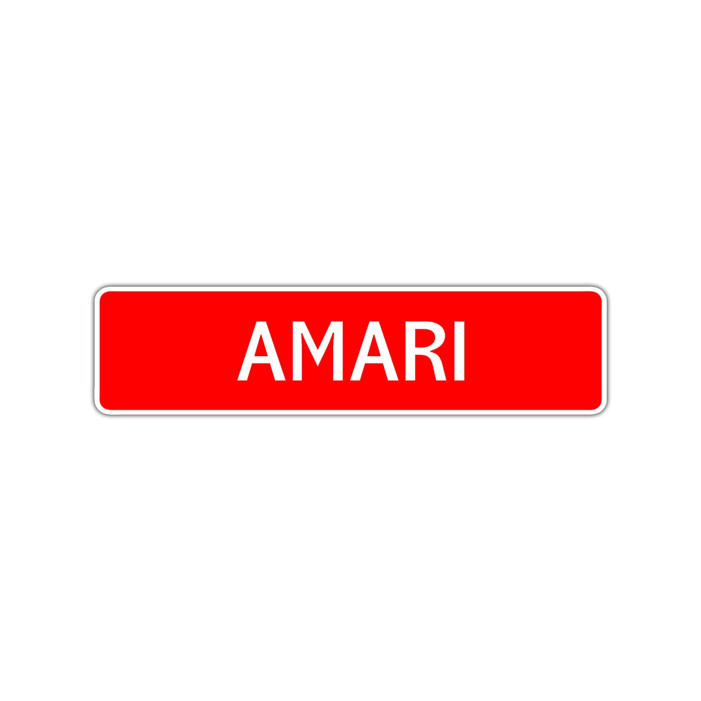 Amari Street Sign Children Name Room Plate