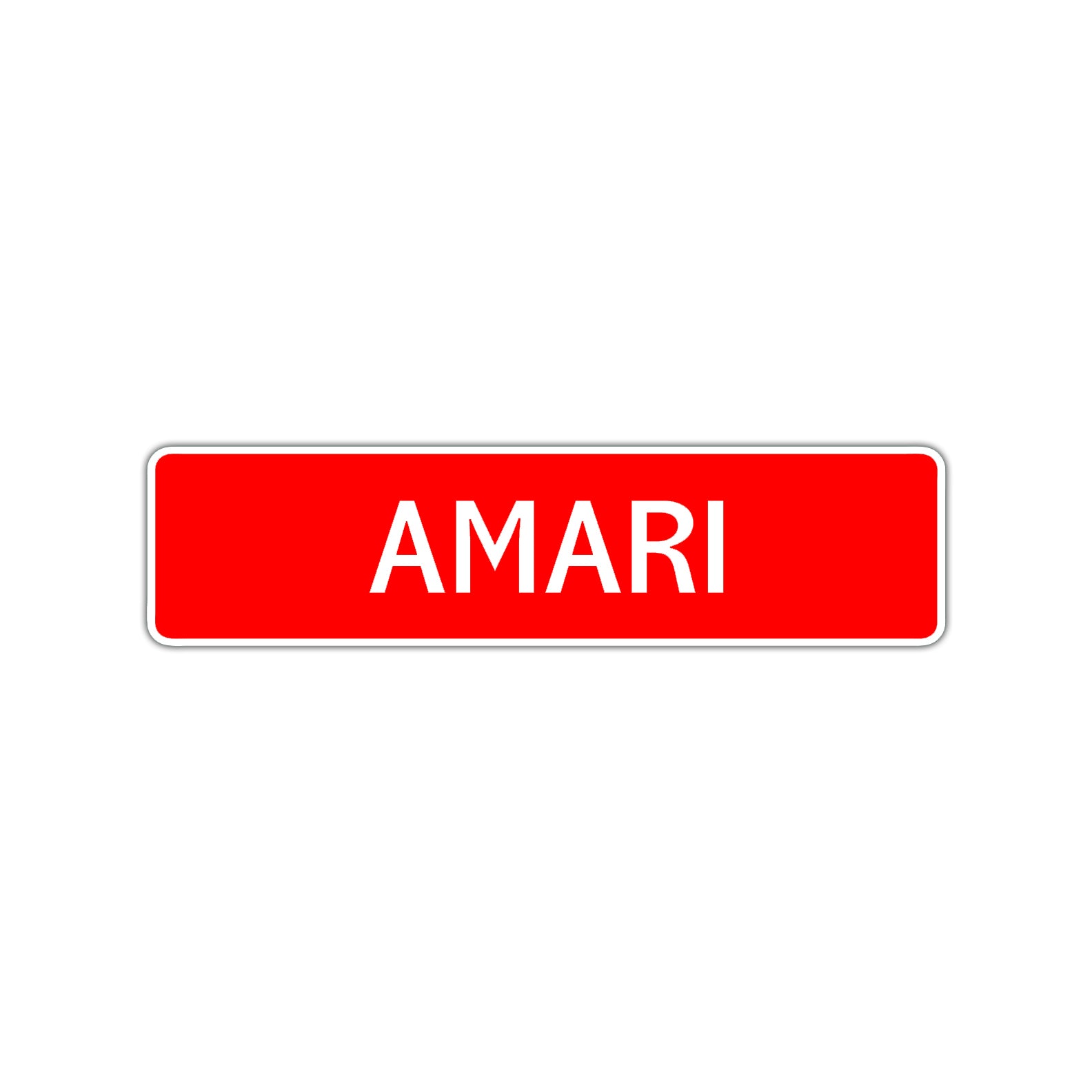 Amari Street Sign Children Name Room Plate