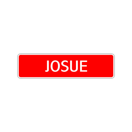 Josue Street Sign Children Name Room Plate